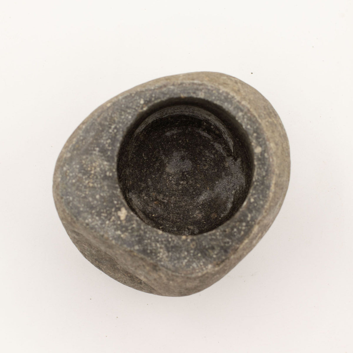 Natural Riverstone Decorative Pestle & Mortar - Medium (approx. 12x8cm)