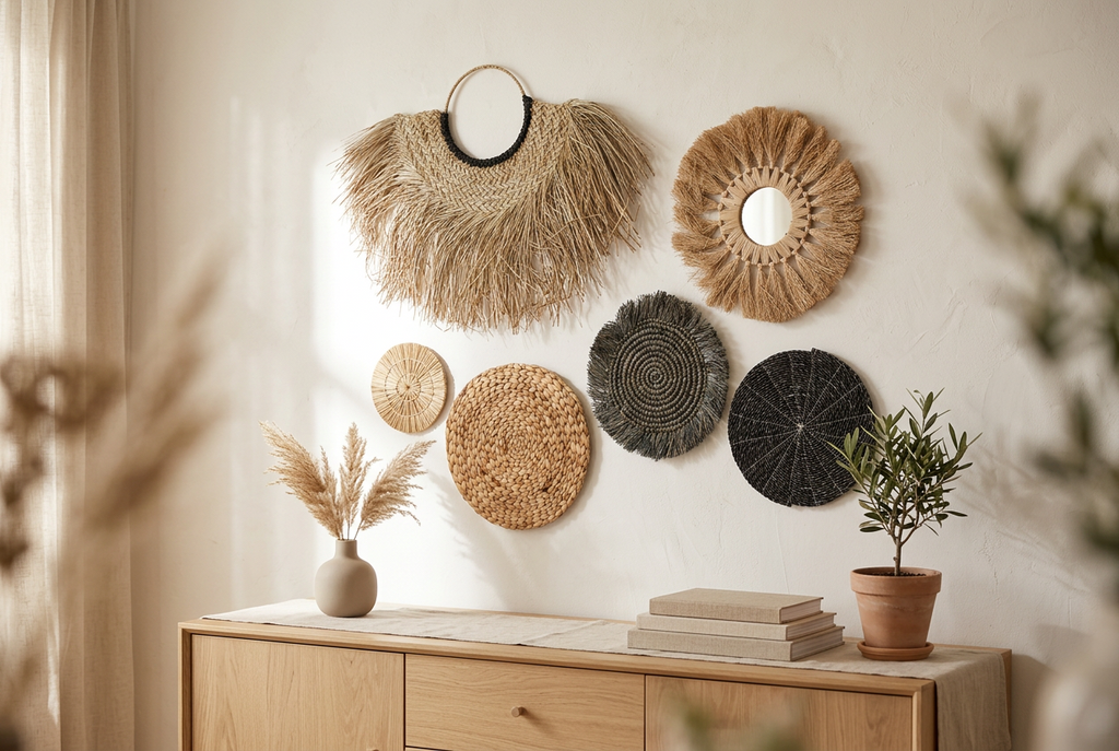 Set of Six Natural Wall Art - Bintang Collection