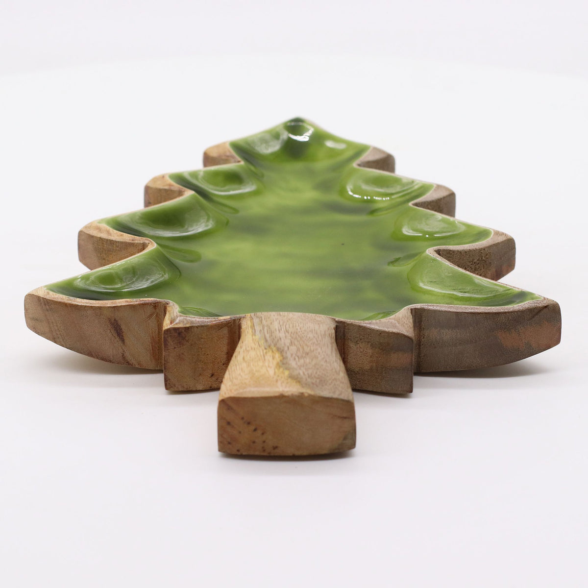 Lost in the Forest - Enamel Tree Wooden Bowl - 25x19 cm