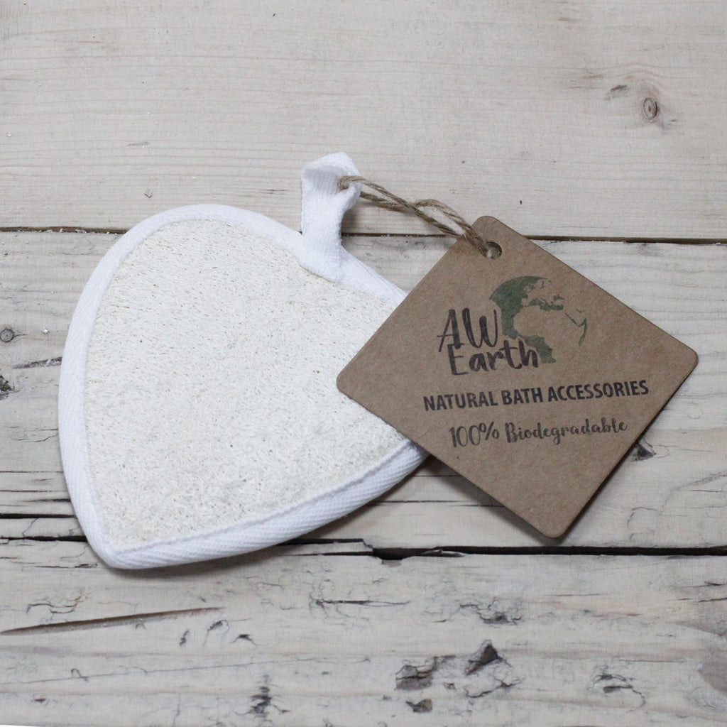 Heart-Shaped Natural Loofah Body Scrub