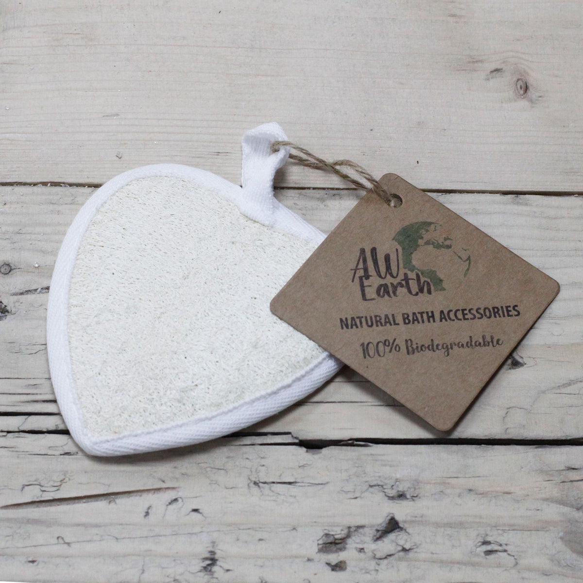 Heart-Shaped Natural Loofah Body Scrub