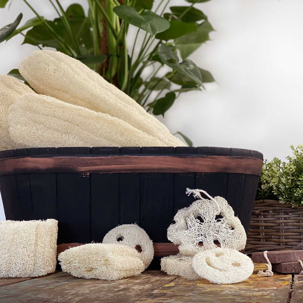 Smiley Face Natural Loofah
