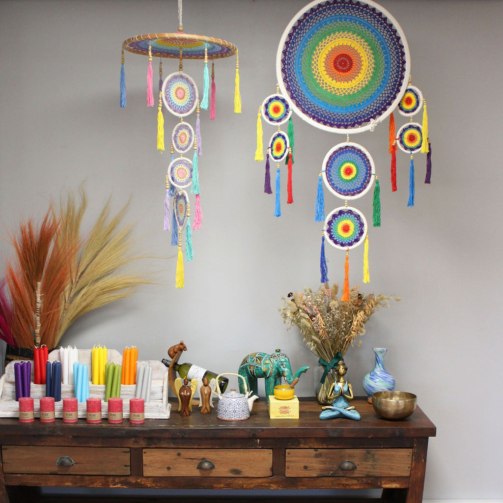 Extra Large Dreamcatcher - Vivid Rainbow
