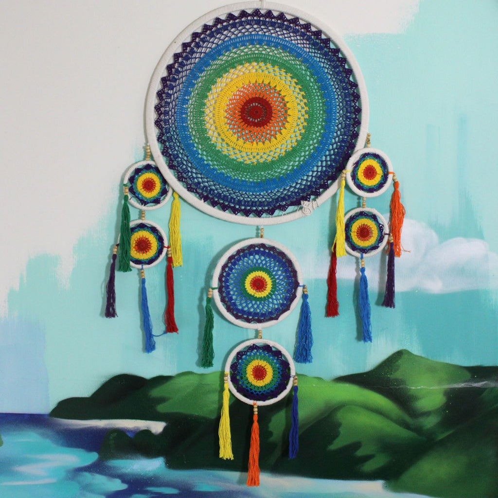 Extra Large Dreamcatcher - Vivid Rainbow