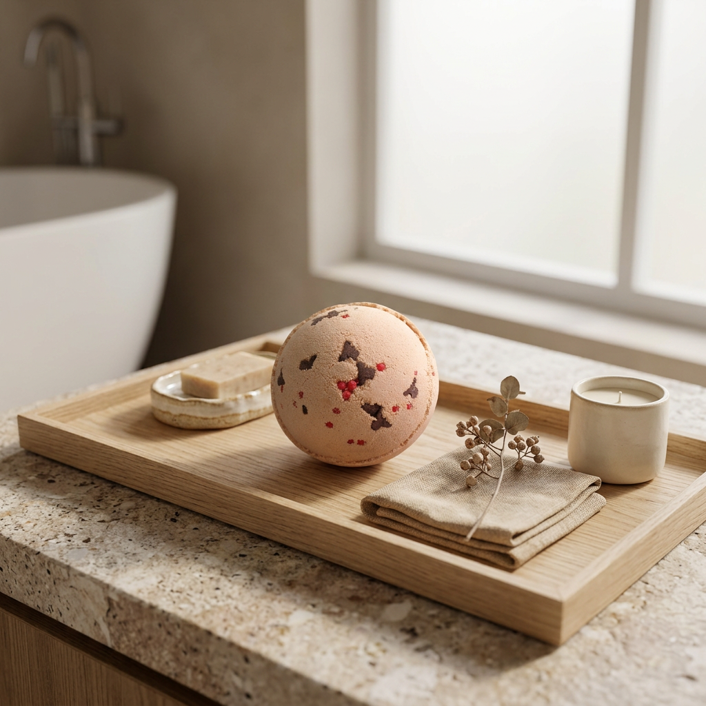 Reindeer and Red Nose Bath Bomb - Toffee & Caramel