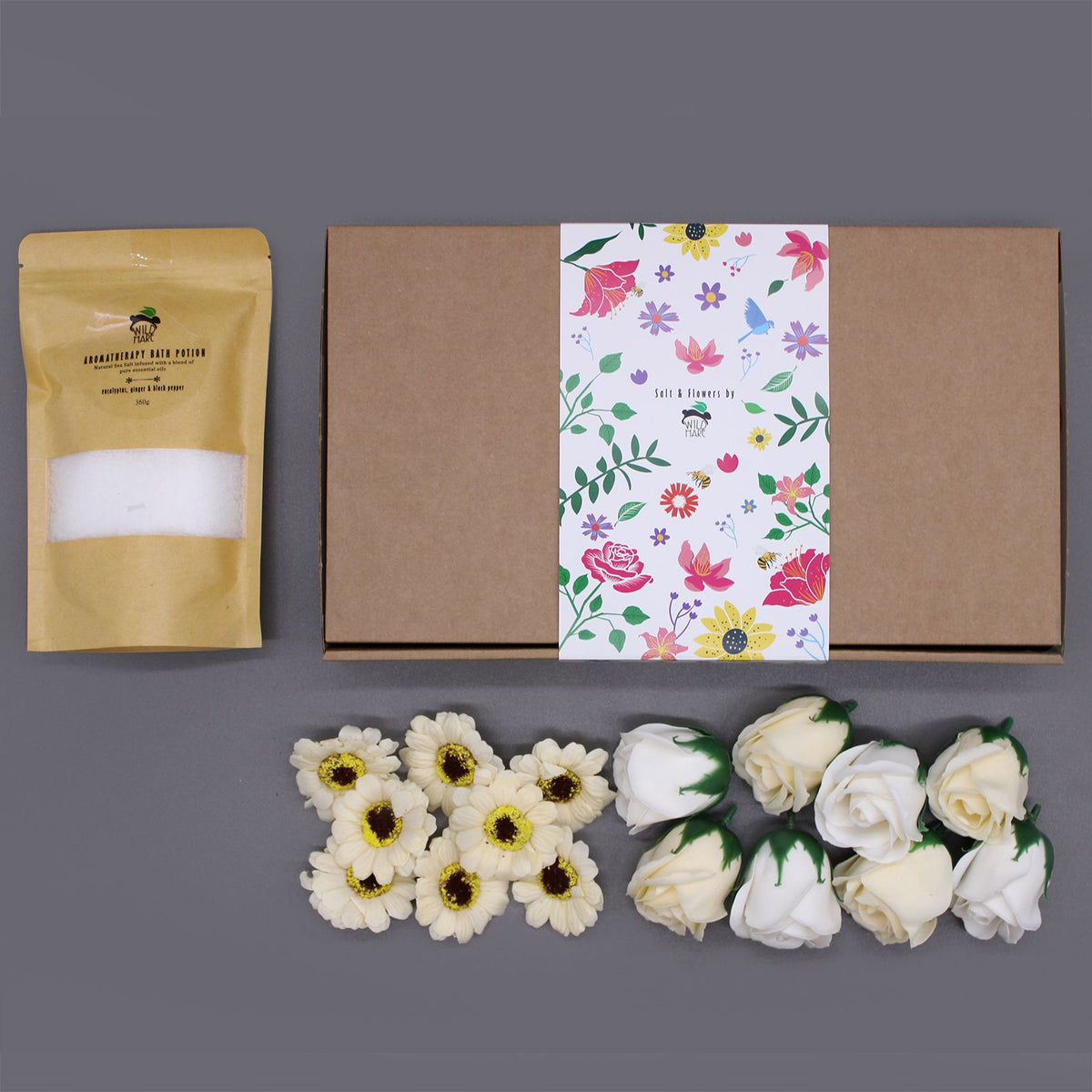 Wild Hare Salt & Flowers Set - Fresh Herbal Blend