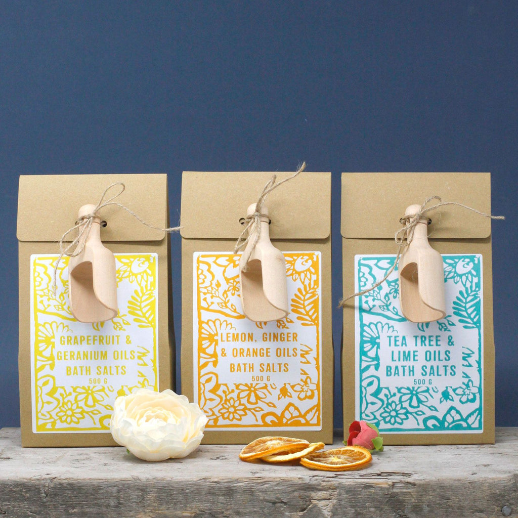 Pack of  500g Bath Salt - Lemon, Ginger & Orange