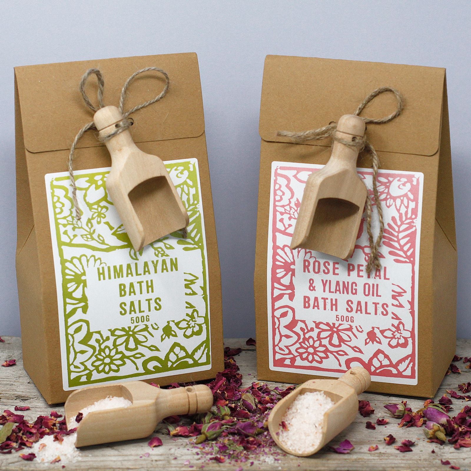 Pack of 500g Bath Salt - Ylang and Rose Himalayan