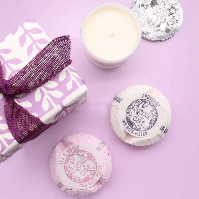 Gift Box - Moonstone (Candle) + Provence & Tea and Roses (Fizz)