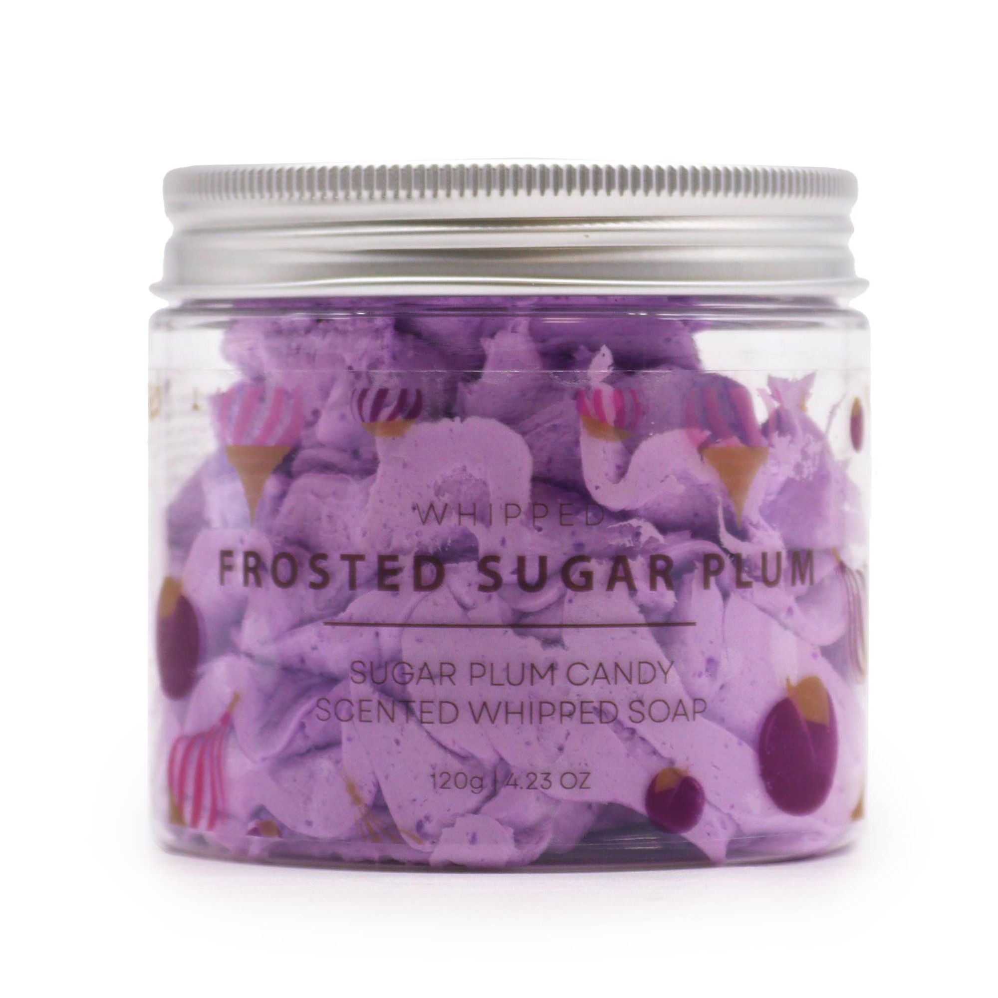 Frosted Sugar Plum Whipped Cream Soap 120g