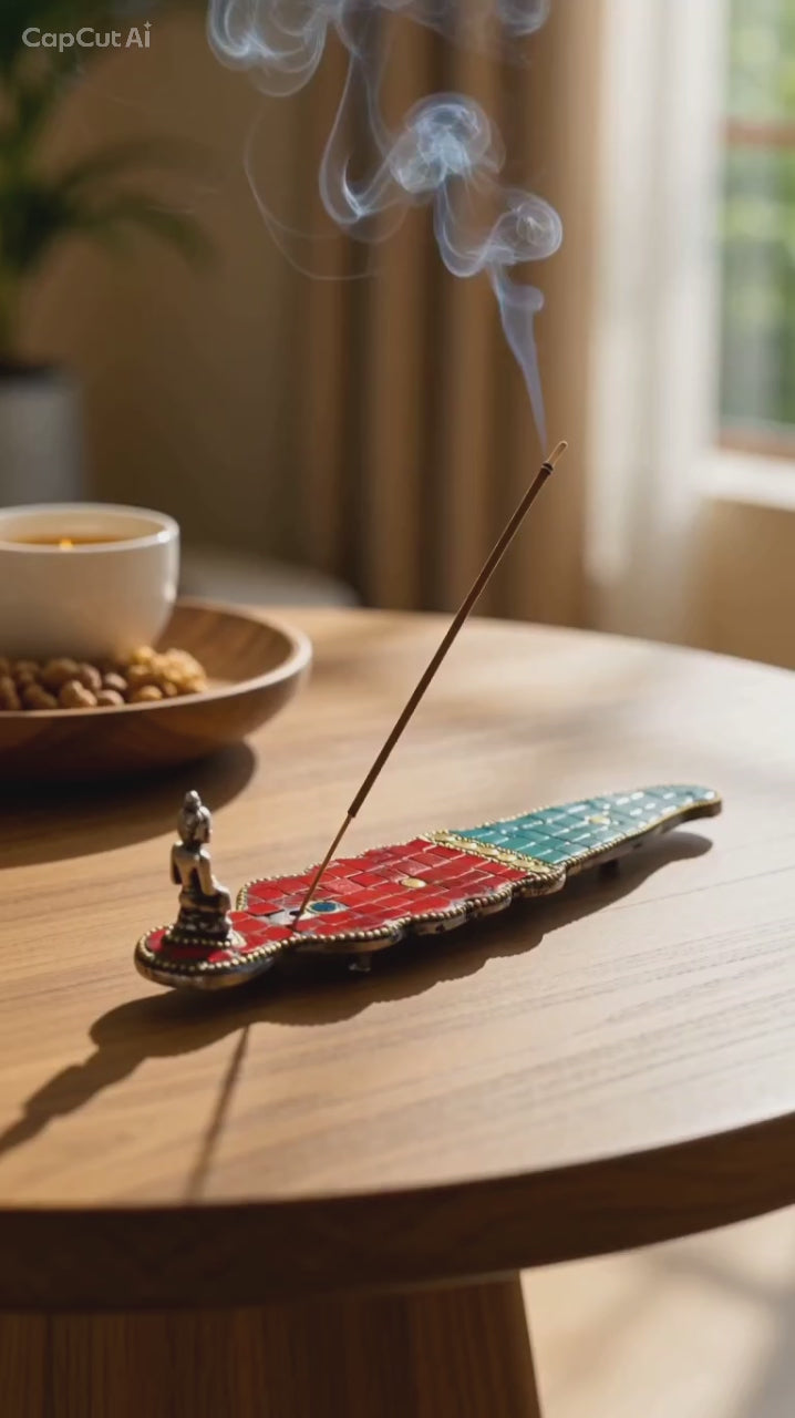 Buddha Long Dagger Tibetan Incense Holder